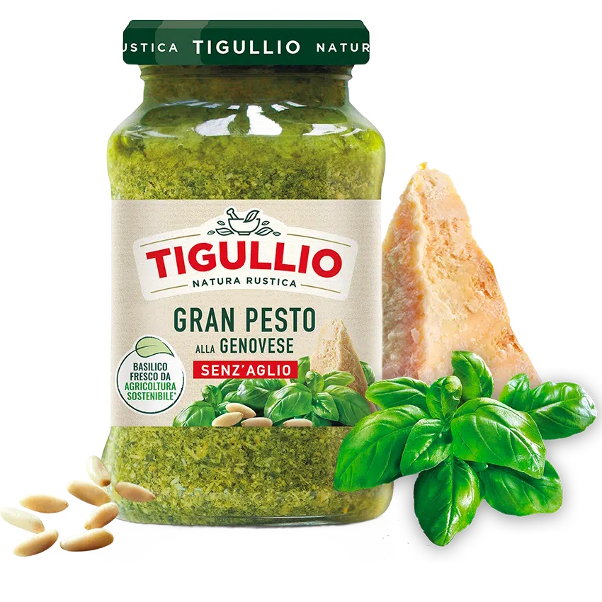 pesto bazalkové bez česneku TIGULLIO 190g