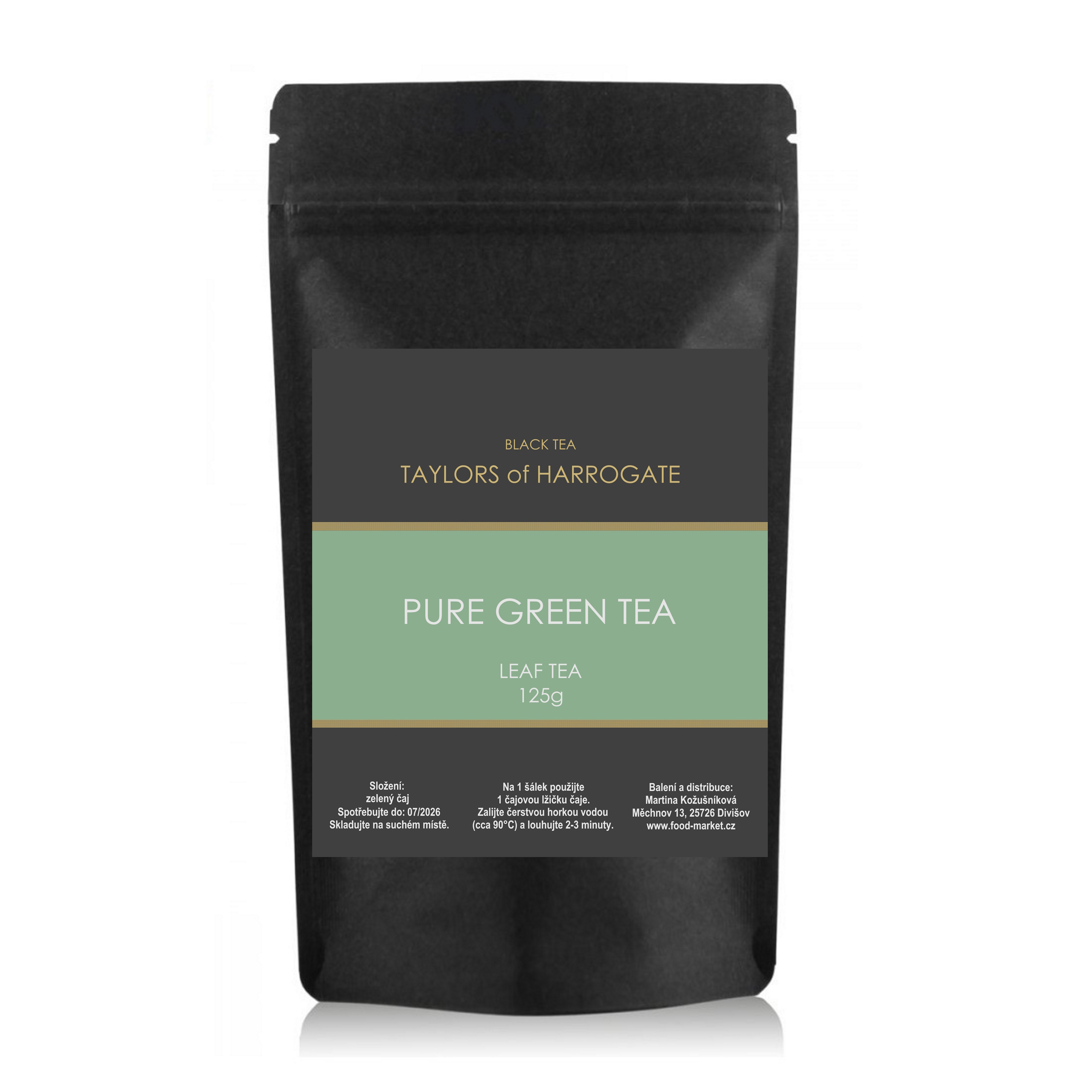 zelený čaj PURE GREEN TEA sypaný 125g