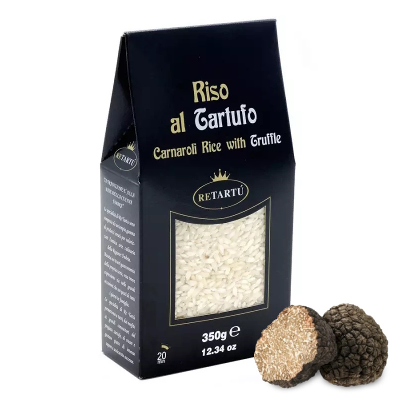 risotto Carnaroli s černým letním lanýžem 350g od Giuliano Tartufi