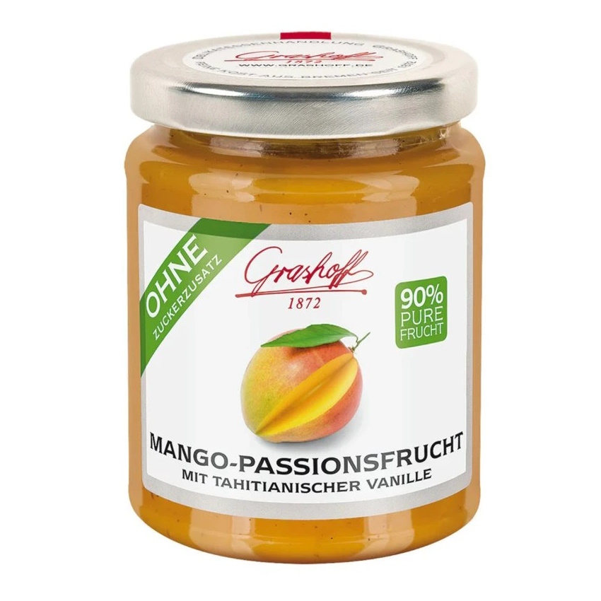 džem MANGO, MARACUJA A VANILKA 230g od Grashoff