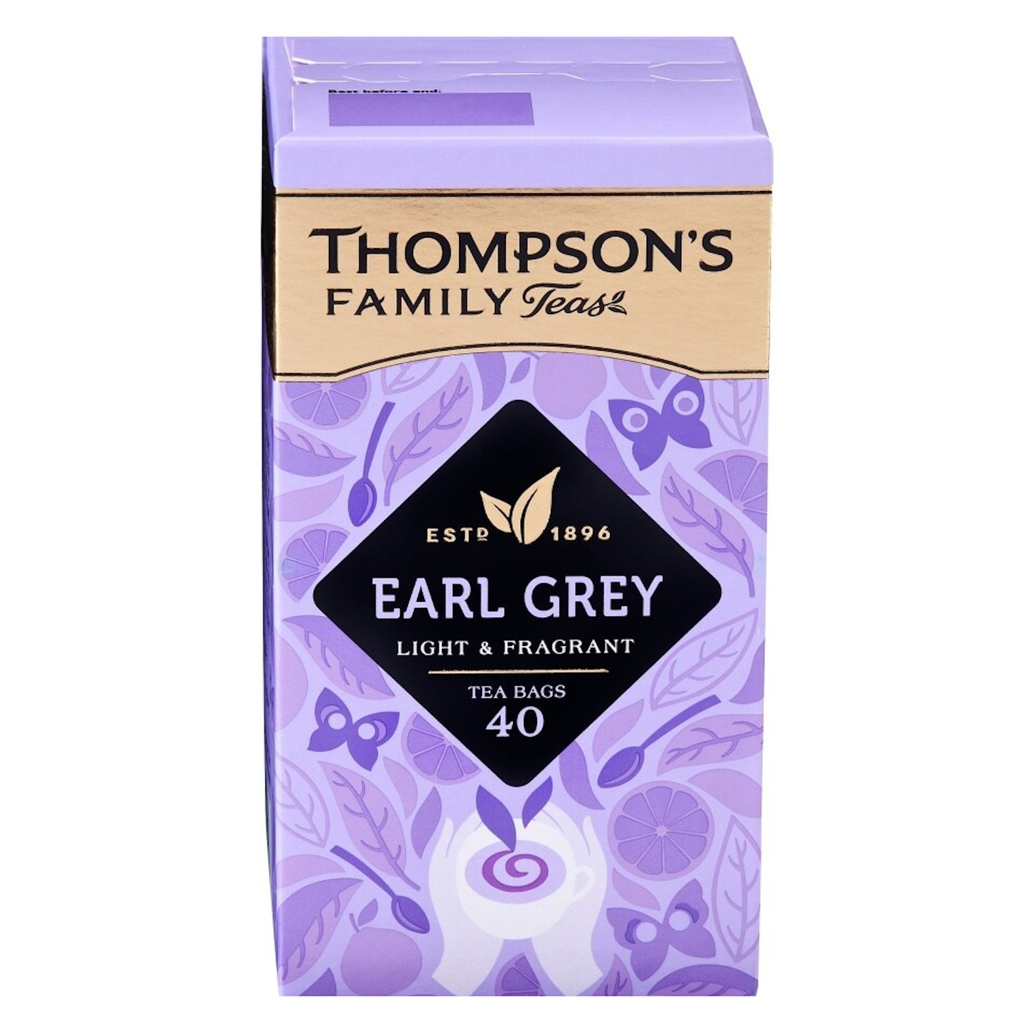 černý čaj EARL GREY (40 sáčků / 80g) od Thompson's