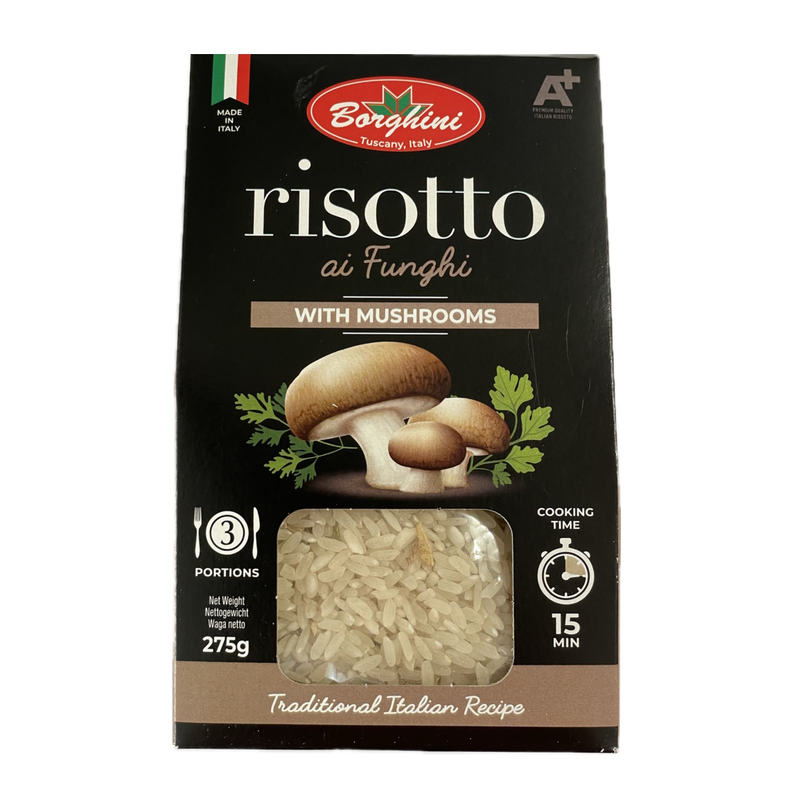 risotto houbové Funghi 275g od Borghini