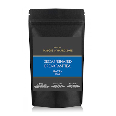 bezkofeinový černý čaj DECAFFEINATED BREAKFAST sypaný 125g 